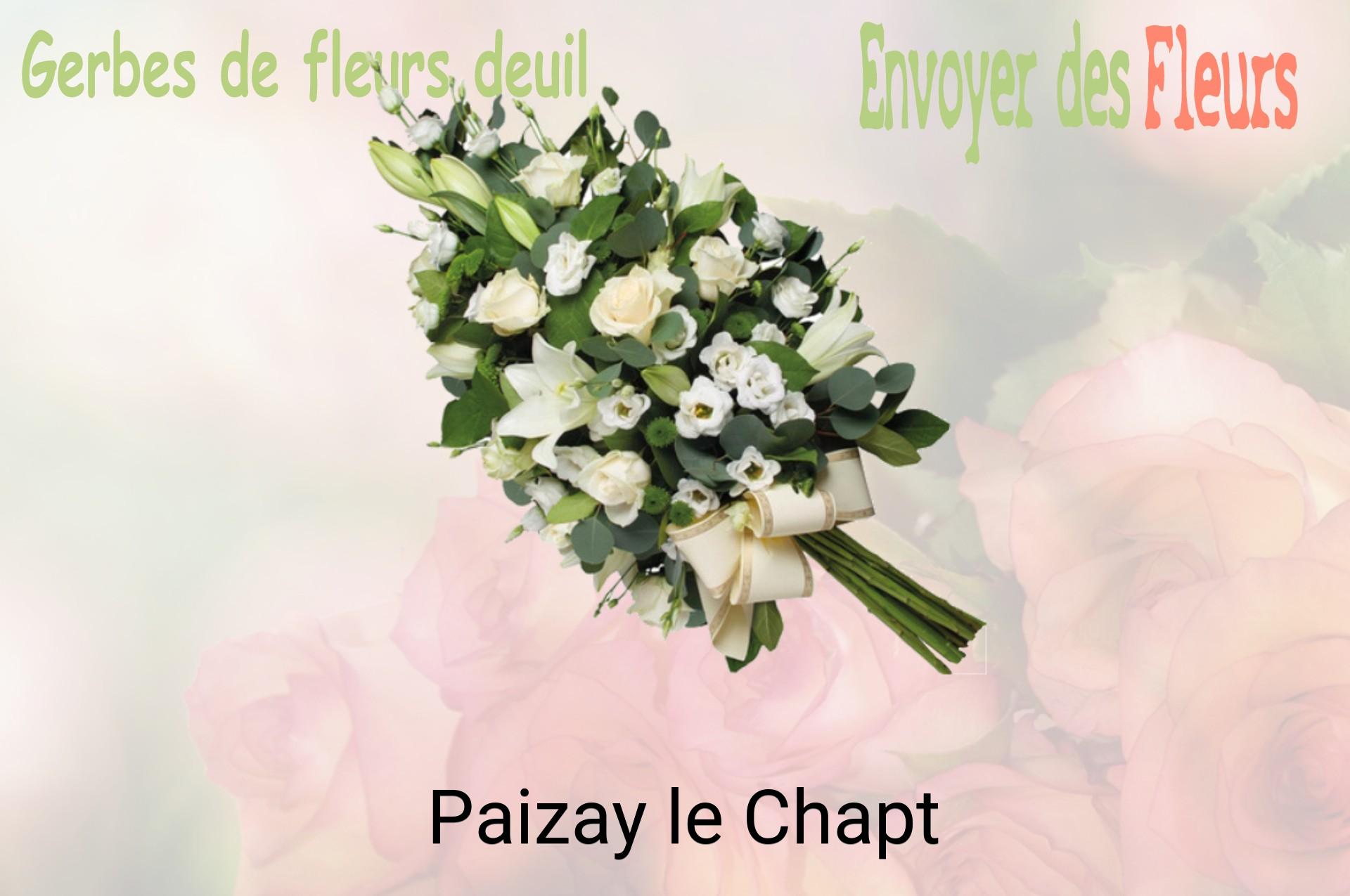 Gerbe de fleurs de deuil livrée à Paizay-le-Chapt